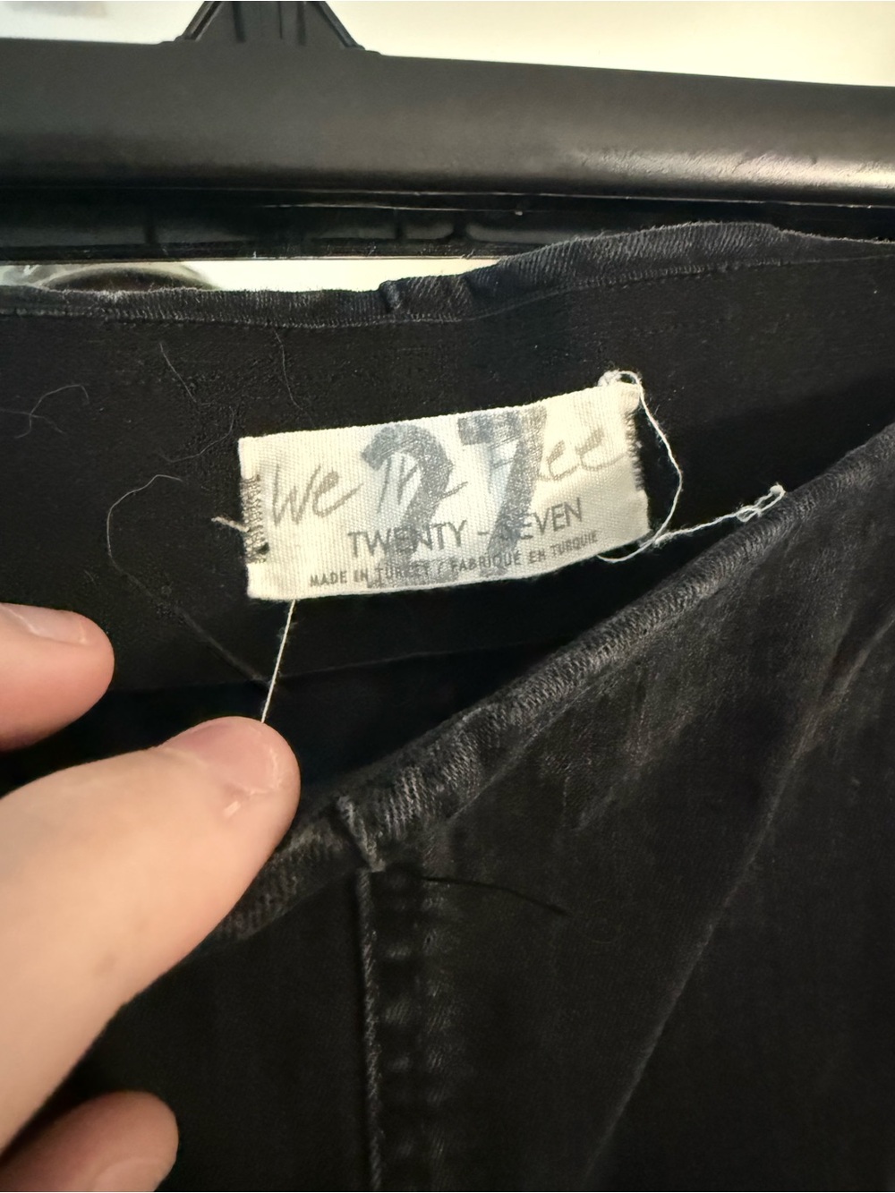 Free People Black Extreme Flare Jeans Raw Hem - Picture 3 of 6